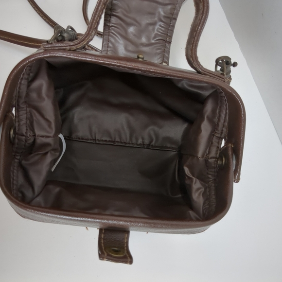 Mini Brown Shoulder/Handbag , Built In Mirror - Picture 4 of 7